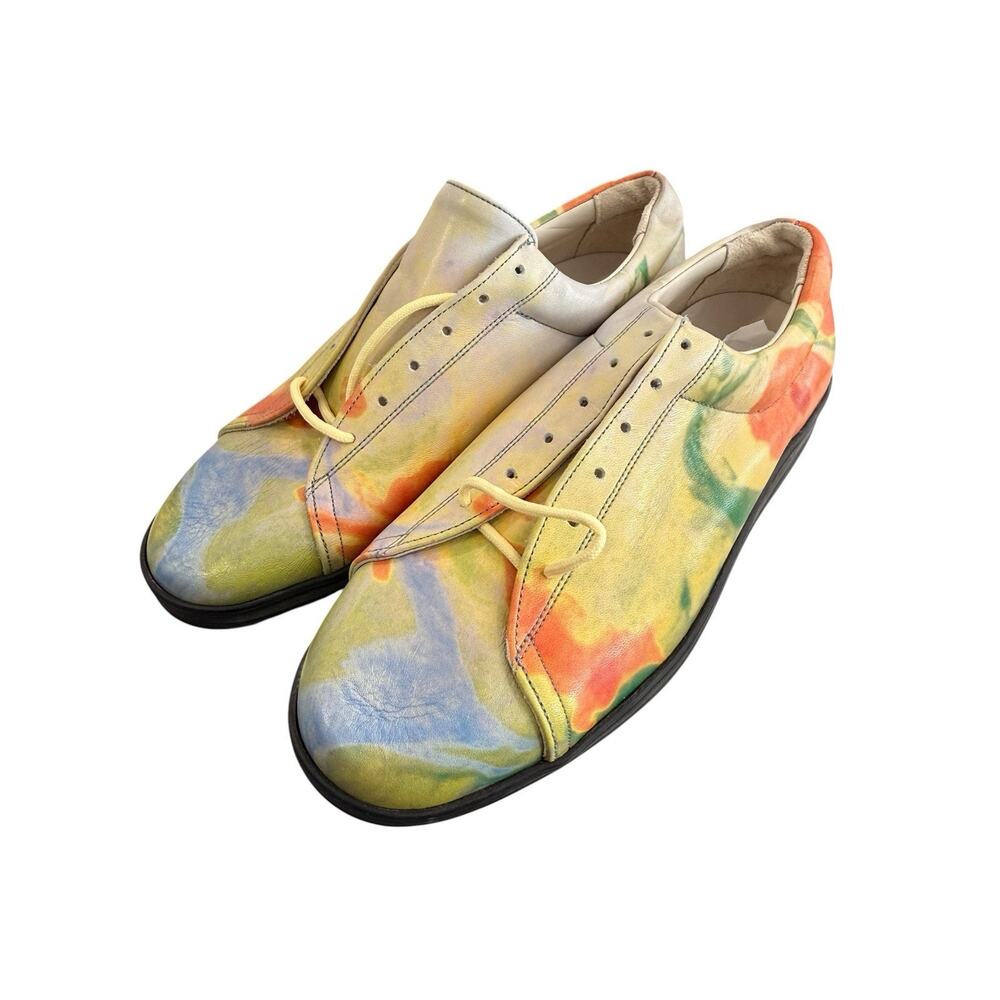Andy Warhol’s ICON Wearable Art Watercolor Floral Shoes Size 6 Women 4 Men EUC
